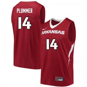 Men Arkansas Razorbacks JT Plummer #14 Stitched Cardinal Jersey 626209-533