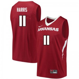 Men Arkansas Razorbacks Jalen Harris #11 Official Cardinal Jersey 540594-572