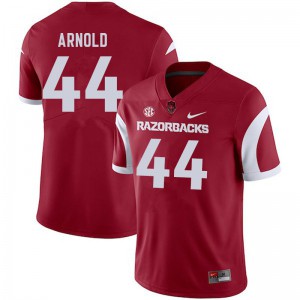 Men's Arkansas Razorbacks Jermarcus Arnold #44 Cardinal Football Jersey 219182-457