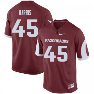 Men's Arkansas Razorbacks Josh Harris #45 NCAA Cardinal Jersey 836351-124