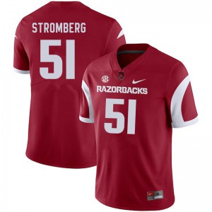 Men Arkansas Razorbacks Ricky Stromberg #51 Cardinal Player Jersey 963689-684