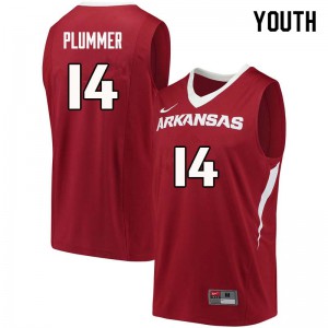 Youth Arkansas Razorbacks JT Plummer #14 Cardinal Official Jerseys 993994-953